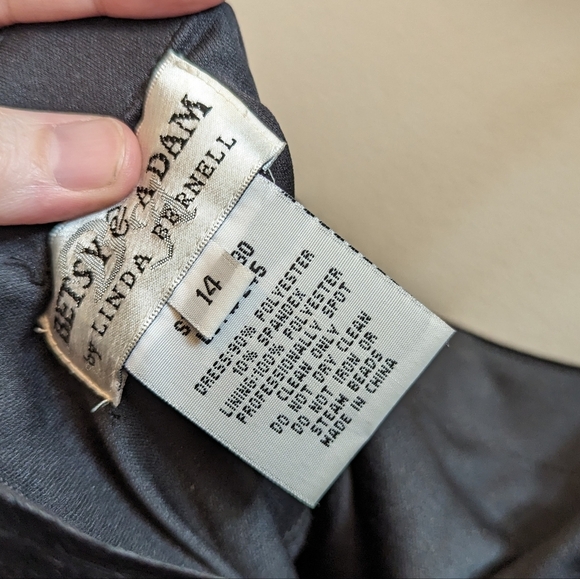 Vintage 90s Whimsigoth Embroidered Velvet Cocktail Dress - Picture 7 of 7